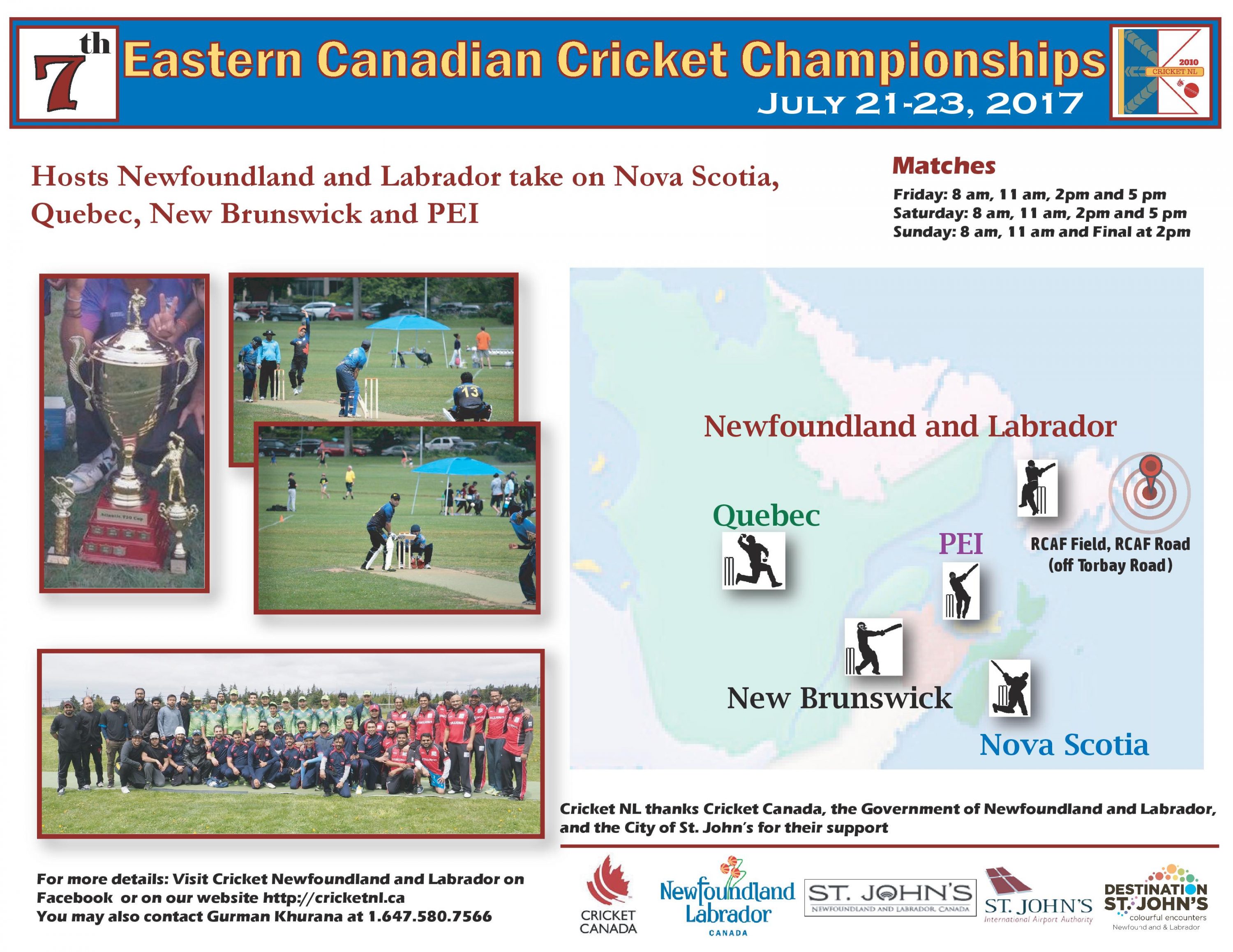 Eastern Canadian cricket championships to come to St. John’s